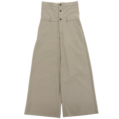 BRILE ブリル 美品 レイヤードデザイン スラックス オールインワン レディース グレー系 36 オーバーオール オールインワン 36