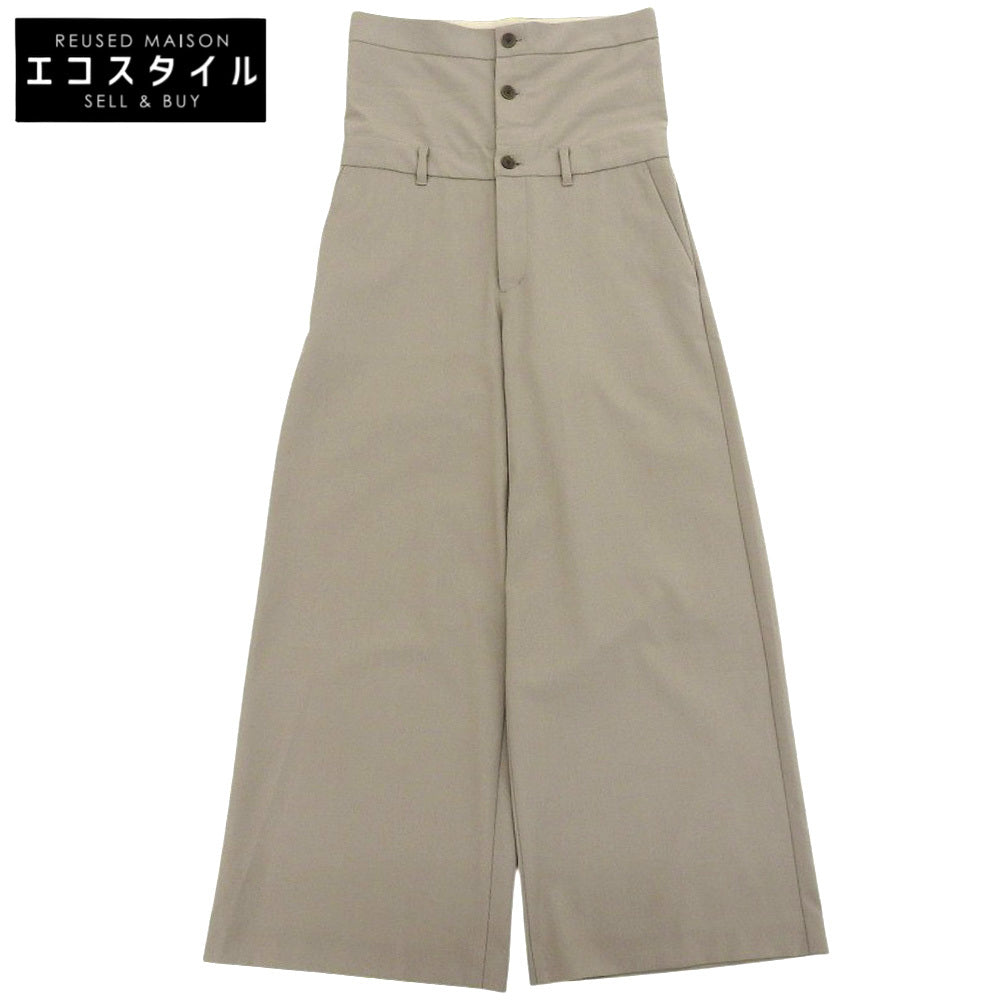 BRILE ブリル 美品 レイヤードデザイン スラックス オールインワン レディース グレー系 36 オーバーオール オールインワン 36