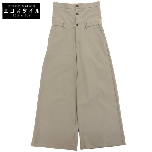 BRILE ブリル 美品 レイヤードデザイン スラックス オールインワン レディース グレー系 36 オーバーオール オールインワン 36