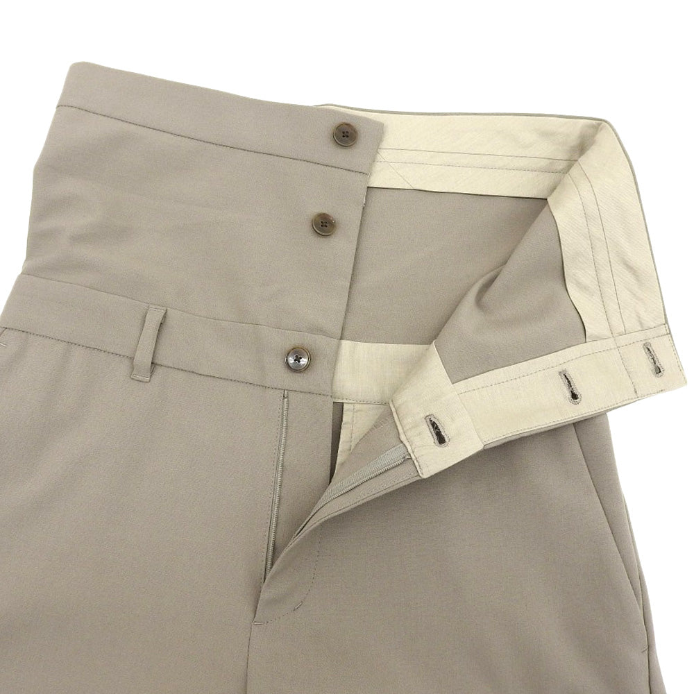 BRILE ブリル 美品 レイヤードデザイン スラックス オールインワン レディース グレー系 36 オーバーオール オールインワン 36