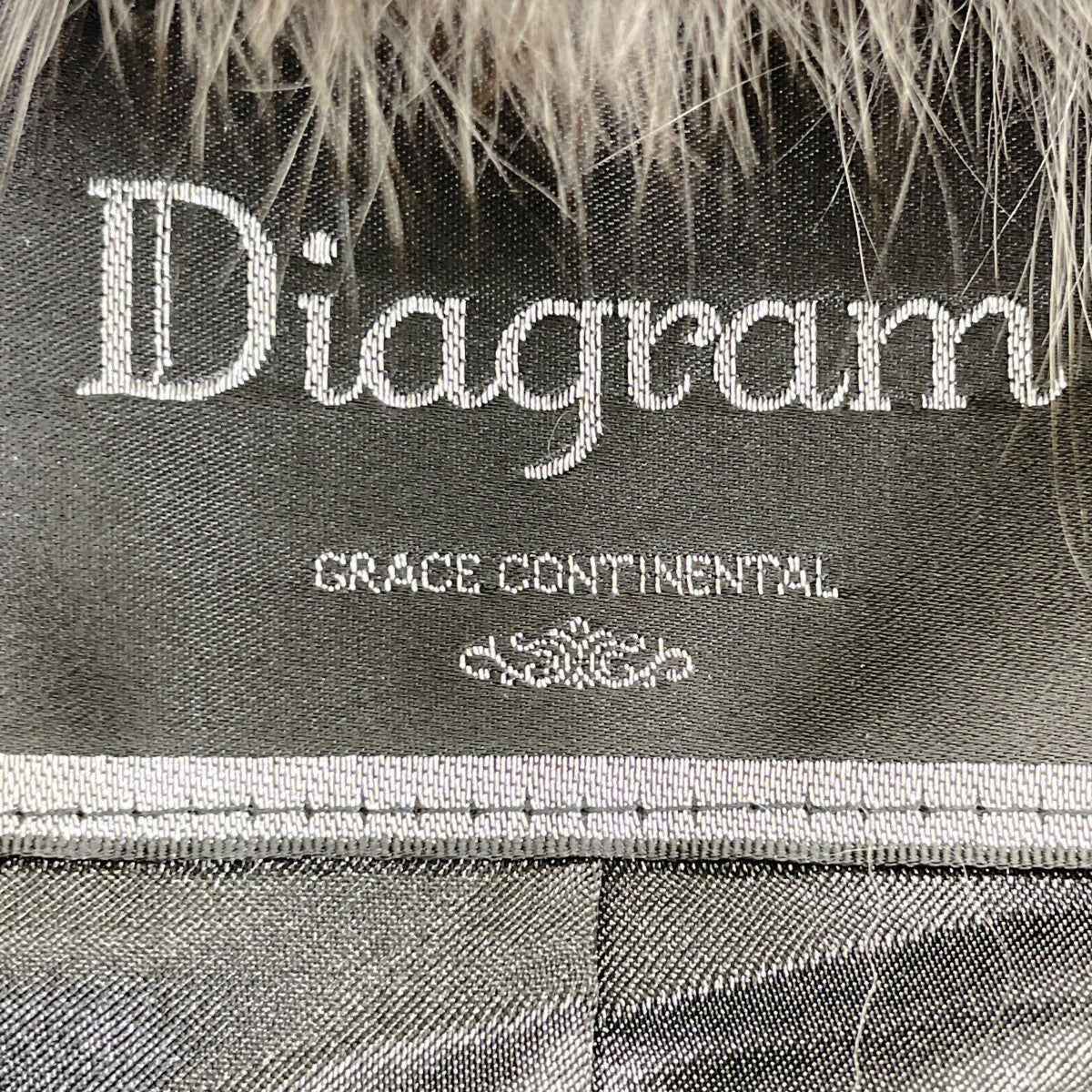 Diagram ダイアグラム 04390201 ｸﾞﾚｰ ﾗﾑﾌｧｰ×ﾌｫｯｸｽﾌｧｰ ｼﾞｬｹｯﾄ ジャケット 36