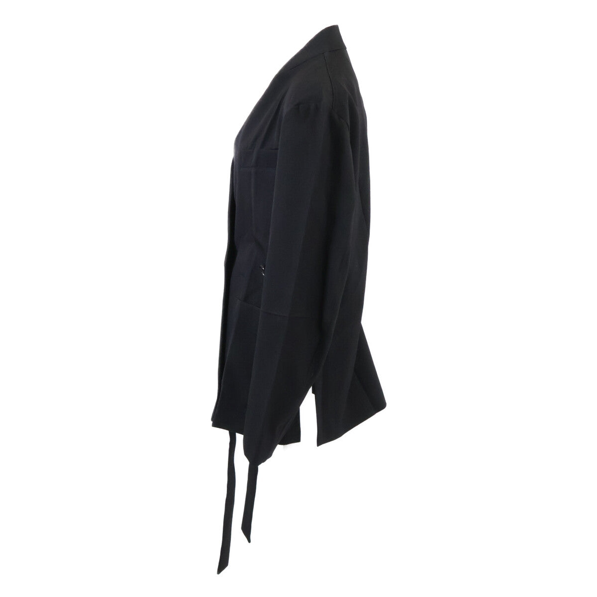 SETCHU セッチュウ 新品同様 U241J014W028 ヴァージンウール サイドベンツ ダブルブレスト ベルテッドオーバーサイズ ジャケット O