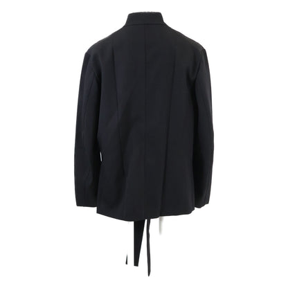 SETCHU セッチュウ 新品同様 U241J014W028 ヴァージンウール サイドベンツ ダブルブレスト ベルテッドオーバーサイズ ジャケット O