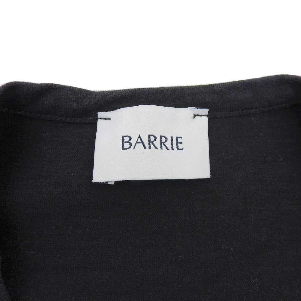 BALLY バリー 美品 コットン×カシミヤ Bロゴ クルーネック ショートスリーブカットソー トップス レディース ブラック XS トップス XS