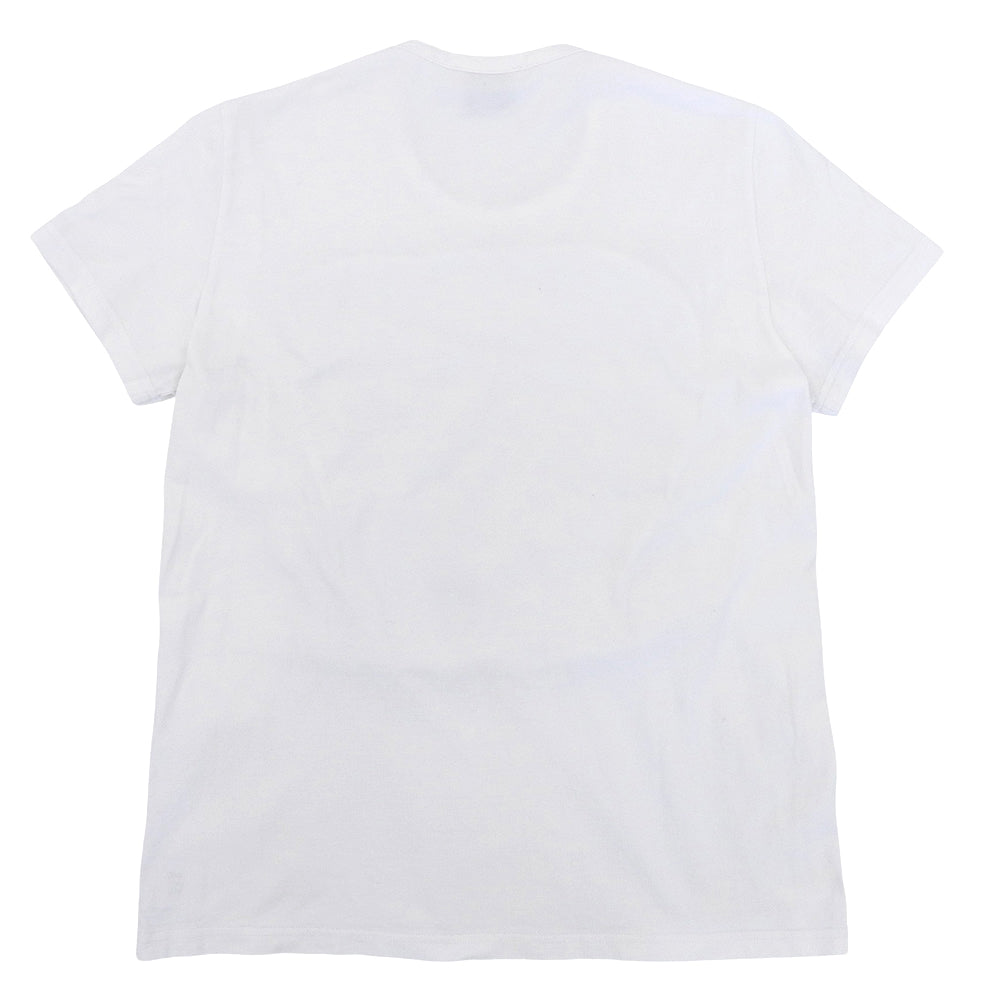 BALLY バリー 美品 コットン×カシミヤ Bロゴ クルーネック ショートスリーブ カットソー Tシャツ レディース ホワイト XS トップス XS