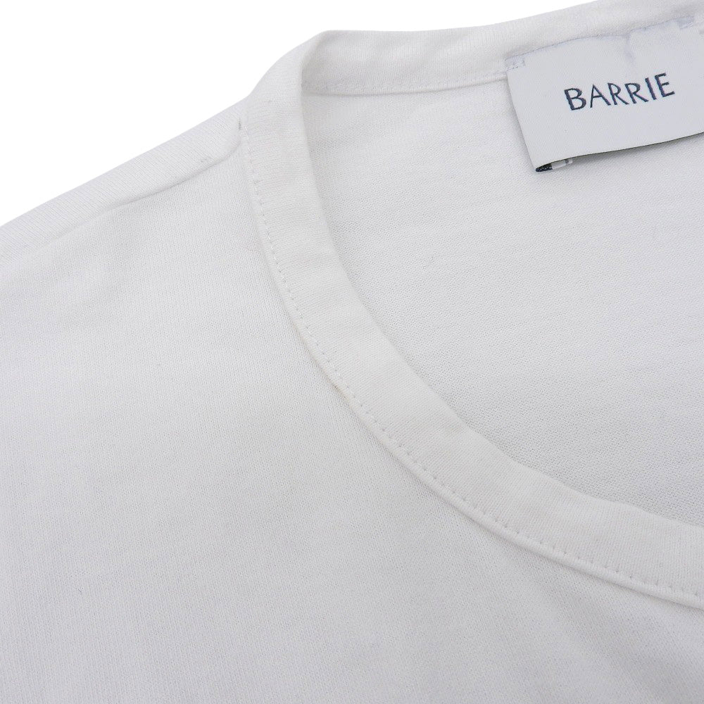 BALLY バリー 美品 コットン×カシミヤ Bロゴ クルーネック ショートスリーブ カットソー Tシャツ レディース ホワイト XS トップス XS