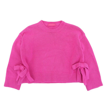 VALENTINO ヴァレンティノ ヴァージンウール サイドリボン ニットプルオーバー トップス レディース ピンク XXS 1B0KC40R7KH 22AW トップス XXS