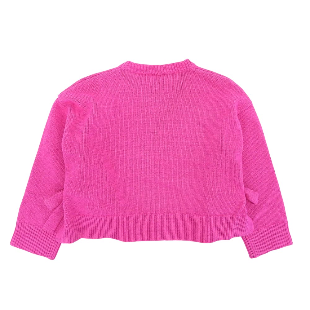 VALENTINO ヴァレンティノ ヴァージンウール サイドリボン ニットプルオーバー トップス レディース ピンク XXS 1B0KC40R7KH 22AW トップス XXS