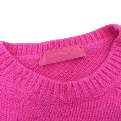 VALENTINO ヴァレンティノ ヴァージンウール サイドリボン ニットプルオーバー トップス レディース ピンク XXS 1B0KC40R7KH 22AW トップス XXS