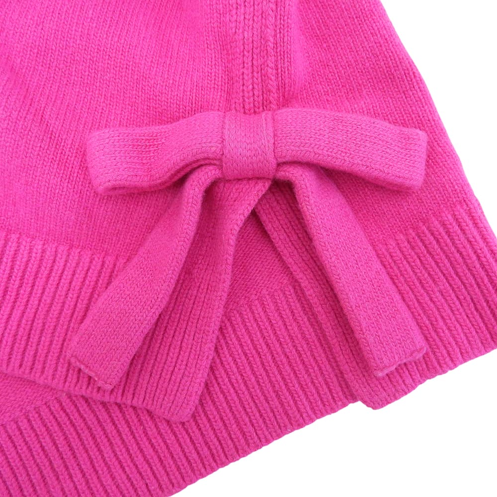 VALENTINO ヴァレンティノ ヴァージンウール サイドリボン ニットプルオーバー トップス レディース ピンク XXS 1B0KC40R7KH 22AW トップス XXS