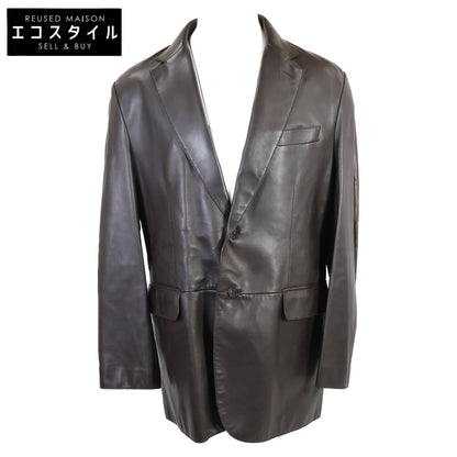 Brioni ブリオーニ 美品 国内正規 ラムレザー 2Bテーラード ジャケット 54
