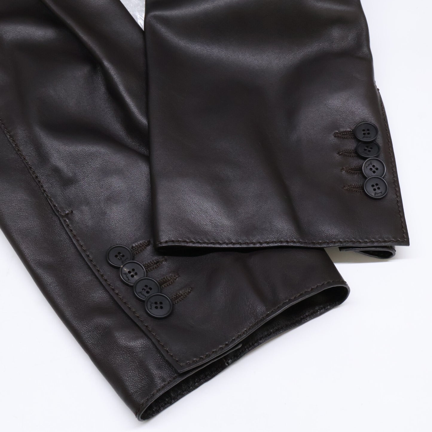 Brioni ブリオーニ 美品 国内正規 ラムレザー 2Bテーラード ジャケット 54