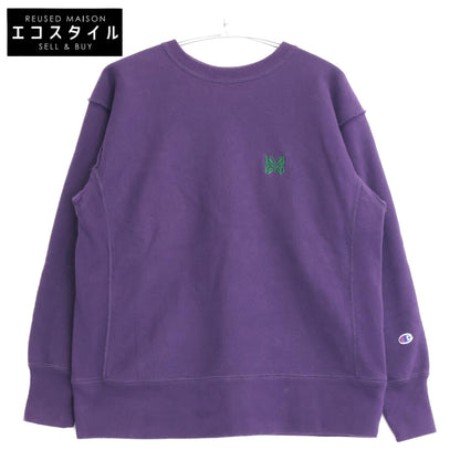 Champion チャンピオン 【×NEEDLES×BEAMS BOY】CWSS015 パピヨン刺繍 REVERSE WEAVE スウェット トップス S