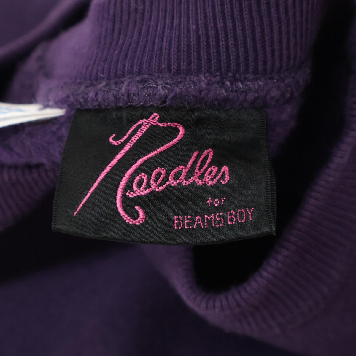 Champion チャンピオン 【×NEEDLES×BEAMS BOY】CWSS015 パピヨン刺繍 REVERSE WEAVE スウェット トップス S