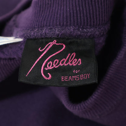 Champion チャンピオン 【×NEEDLES×BEAMS BOY】CWSS015 パピヨン刺繍 REVERSE WEAVE スウェット トップス S