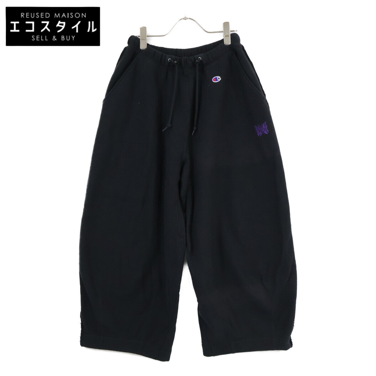 Champion チャンピオン 【×NEEDLES×BEAMS BOY】CWSS202 パピヨン刺繍 REVERSE WEAVE H.D. Track Pant スウェットパンツ ボトムス S