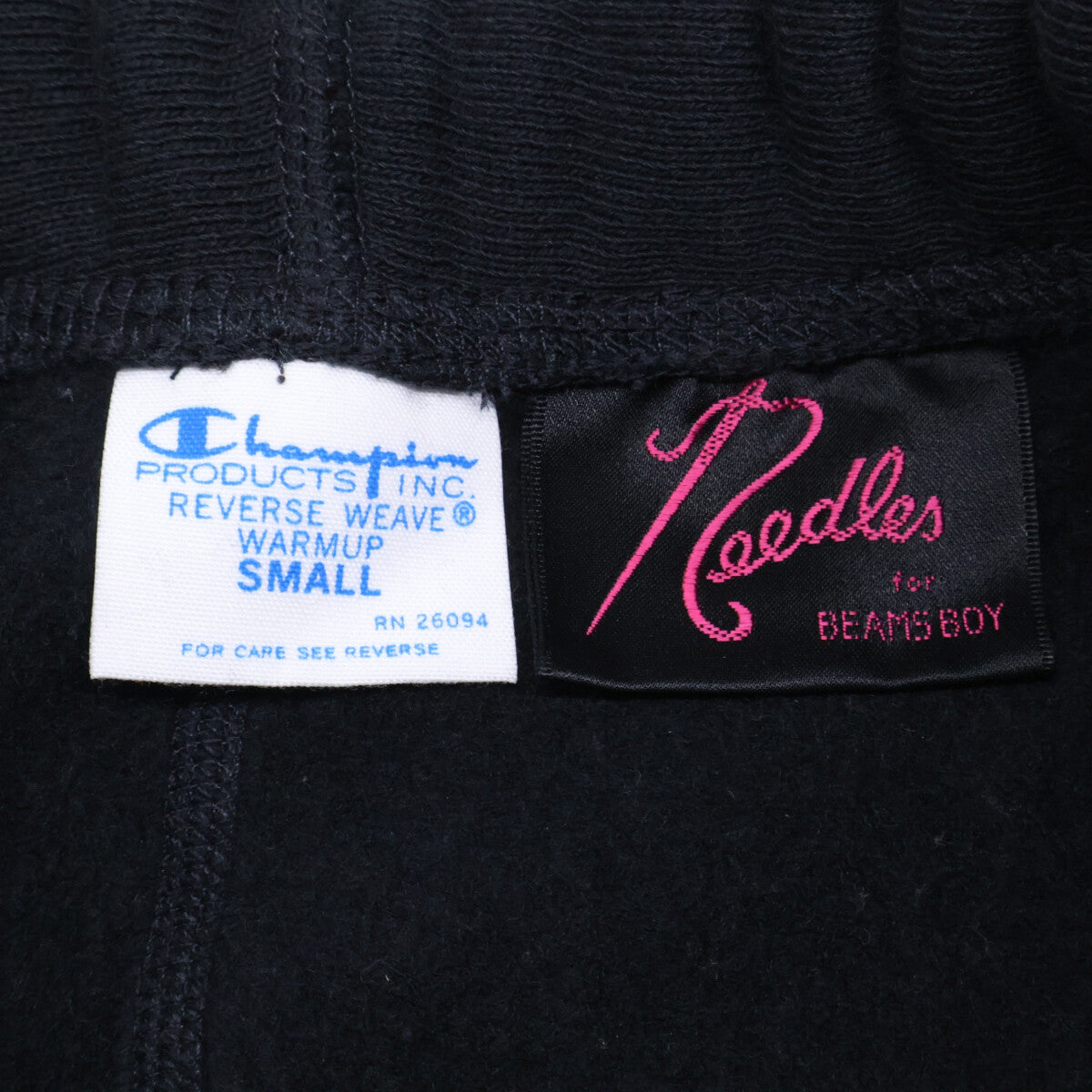 Champion チャンピオン 【×NEEDLES×BEAMS BOY】CWSS202 パピヨン刺繍 REVERSE WEAVE H.D. Track Pant スウェットパンツ ボトムス S