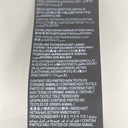 SAINT LAURENT PARIS サンローランパリ 607849 22年製 ﾌﾞﾗｯｸ ｽﾓｰｷﾝｸﾞ ｻｲﾄﾞﾗｲﾝｽﾗｯｸｽﾊﾟﾝﾂ ボトムス 46