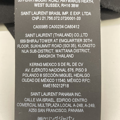 SAINT LAURENT PARIS サンローランパリ 607849 22年製 ﾌﾞﾗｯｸ ｽﾓｰｷﾝｸﾞ ｻｲﾄﾞﾗｲﾝｽﾗｯｸｽﾊﾟﾝﾂ ボトムス 46