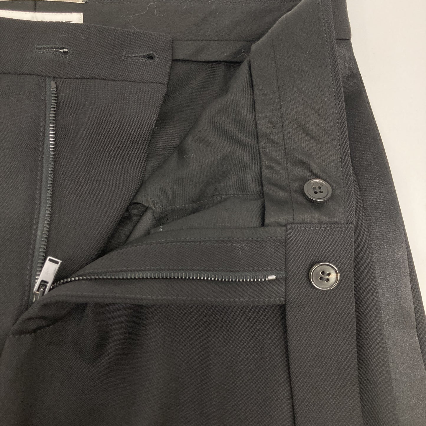 SAINT LAURENT PARIS サンローランパリ 607849 22年製 ﾌﾞﾗｯｸ ｽﾓｰｷﾝｸﾞ ｻｲﾄﾞﾗｲﾝｽﾗｯｸｽﾊﾟﾝﾂ ボトムス 46