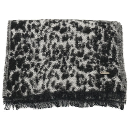 SAINT LAURENT PARIS サンローランパリ レオパード柄 ナロー マフラー