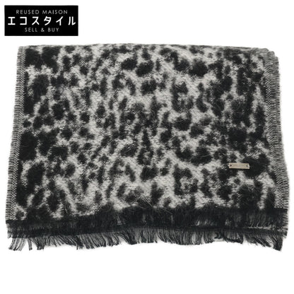SAINT LAURENT PARIS サンローランパリ レオパード柄 ナロー マフラー
