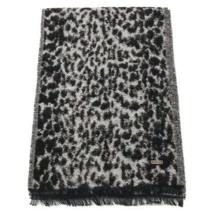 SAINT LAURENT PARIS サンローランパリ レオパード柄 ナロー マフラー