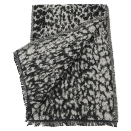 SAINT LAURENT PARIS サンローランパリ レオパード柄 ナロー マフラー