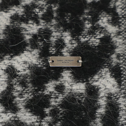 SAINT LAURENT PARIS サンローランパリ レオパード柄 ナロー マフラー