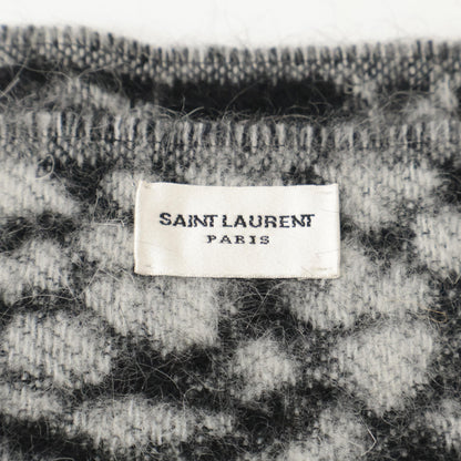 SAINT LAURENT PARIS サンローランパリ レオパード柄 ナロー マフラー