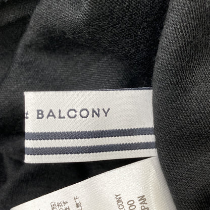 BORDERS at BALCONY ボーダーズアットバルコニー BD2121-2K-20 ﾌﾞﾗｯｸ ﾊﾟｯﾁ付きﾌﾚｱｽﾘｰﾌﾞﾏｷｼﾜﾝﾋﾟｰｽ ワンピース 38