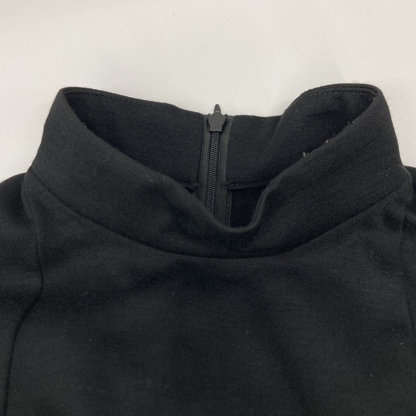 BORDERS at BALCONY ボーダーズアットバルコニー BD2121-2K-20 ﾌﾞﾗｯｸ ﾊﾟｯﾁ付きﾌﾚｱｽﾘｰﾌﾞﾏｷｼﾜﾝﾋﾟｰｽ ワンピース 38