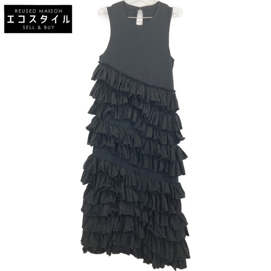 cygne シーニュ CYJ-O002 ﾌﾞﾗｯｸ ﾃｨｱｰﾄﾞﾌﾘﾙﾉｰｽﾘｰﾌﾞﾜﾝﾋﾟｰｽ ワンピース FREE