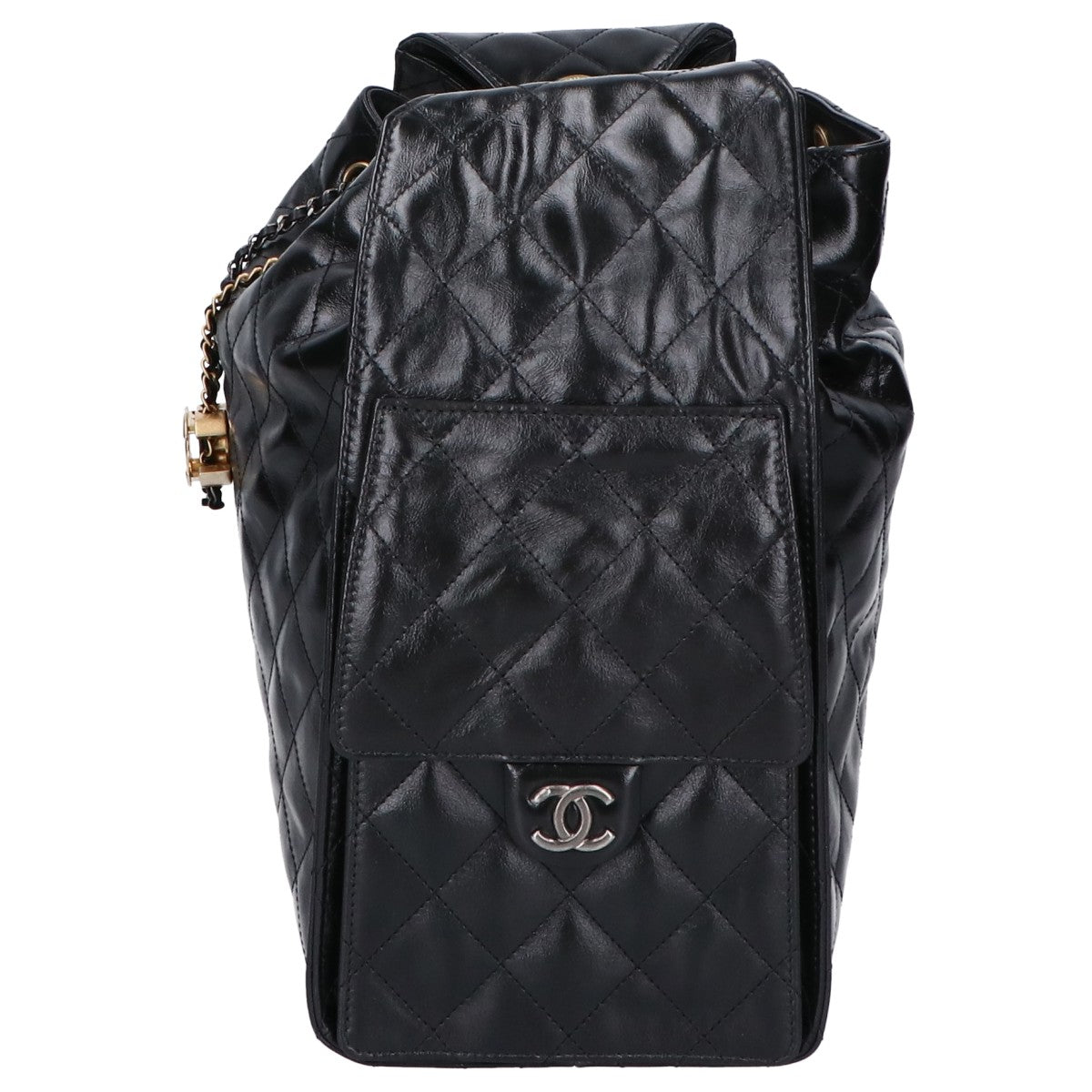 CHANEL シャネル 新品同様 25AW AS5311 シャイニークランブル シャネル25 ミディアム ハンドバッグ