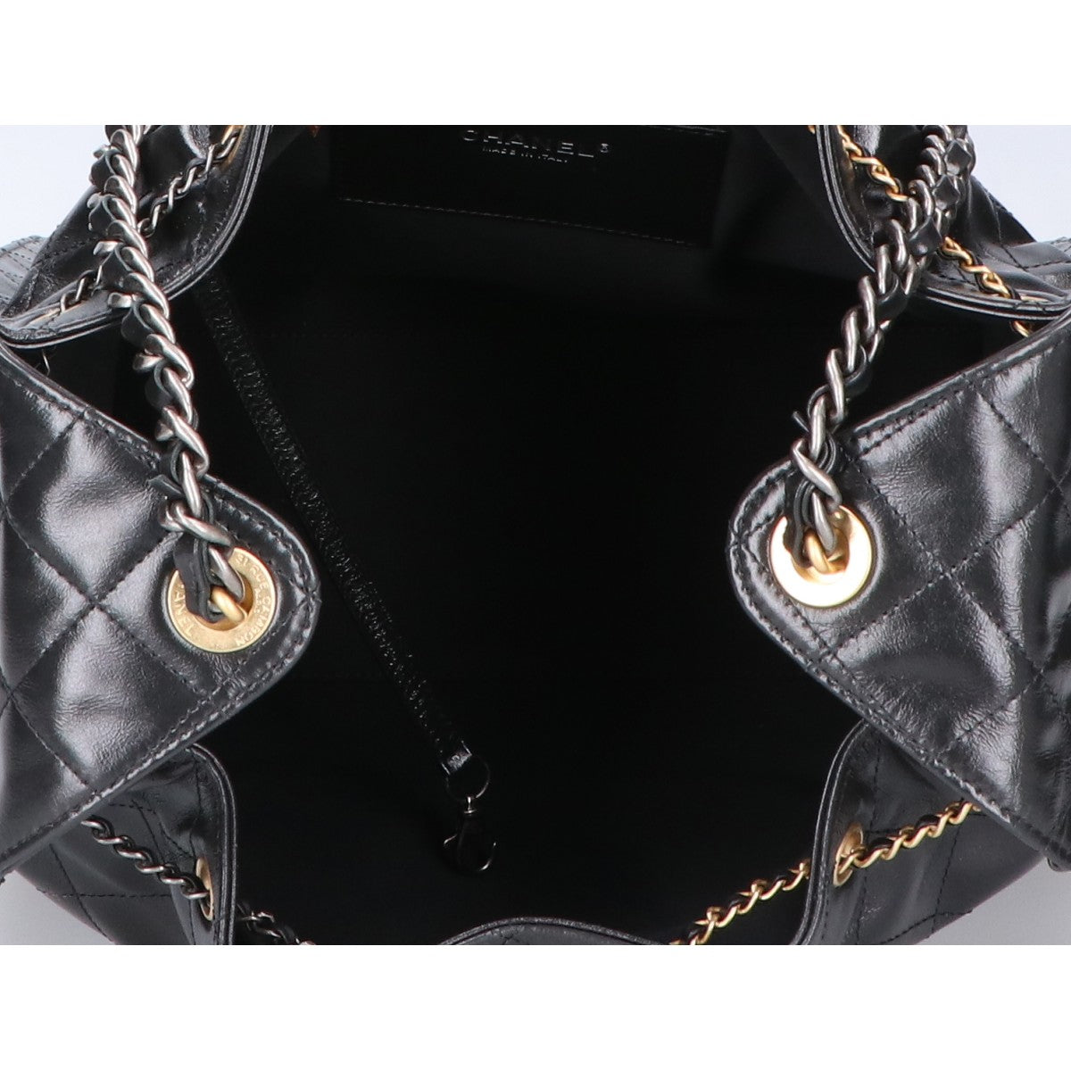 CHANEL シャネル 新品同様 25AW AS5311 シャイニークランブル シャネル25 ミディアム ハンドバッグ