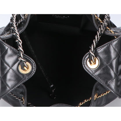 CHANEL シャネル 新品同様 25AW AS5311 シャイニークランブル シャネル25 ミディアム ハンドバッグ