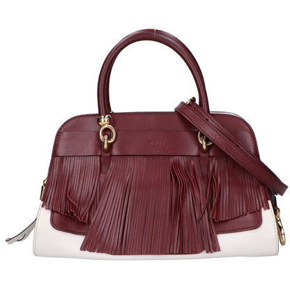 TOD'S トッズ SELLA セラ バイカラー フリンジ 2WAYショルダー ハンドバッグ