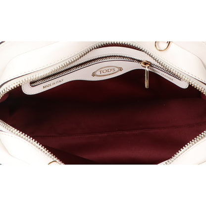 TOD'S トッズ SELLA セラ バイカラー フリンジ 2WAYショルダー ハンドバッグ