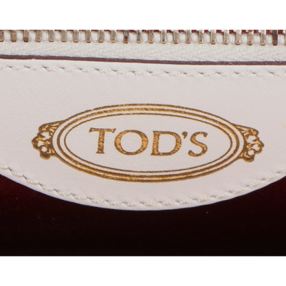 TOD'S トッズ SELLA セラ バイカラー フリンジ 2WAYショルダー ハンドバッグ