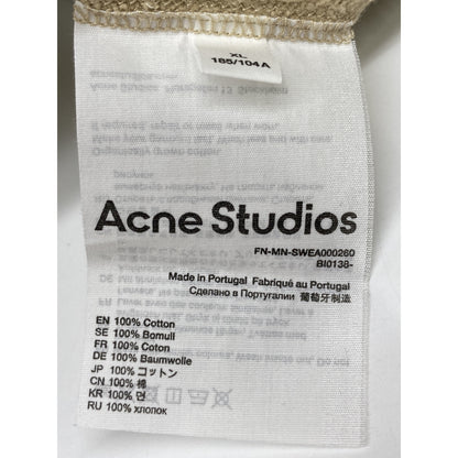 ACNE STUDIOS アクネ ストゥディオズ FN-MN-SWEA000260 ﾍﾞｰｼﾞｭ ちびﾛｺﾞｵｰﾊﾞｰｻｲｽﾞｽｳｪｯﾄ トップス XL