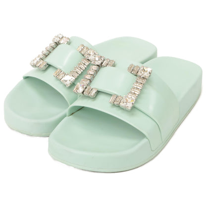 Sergio Rossi セルジオロッシ SR JELLY SRジェリー スライド サンダル シューズ 37