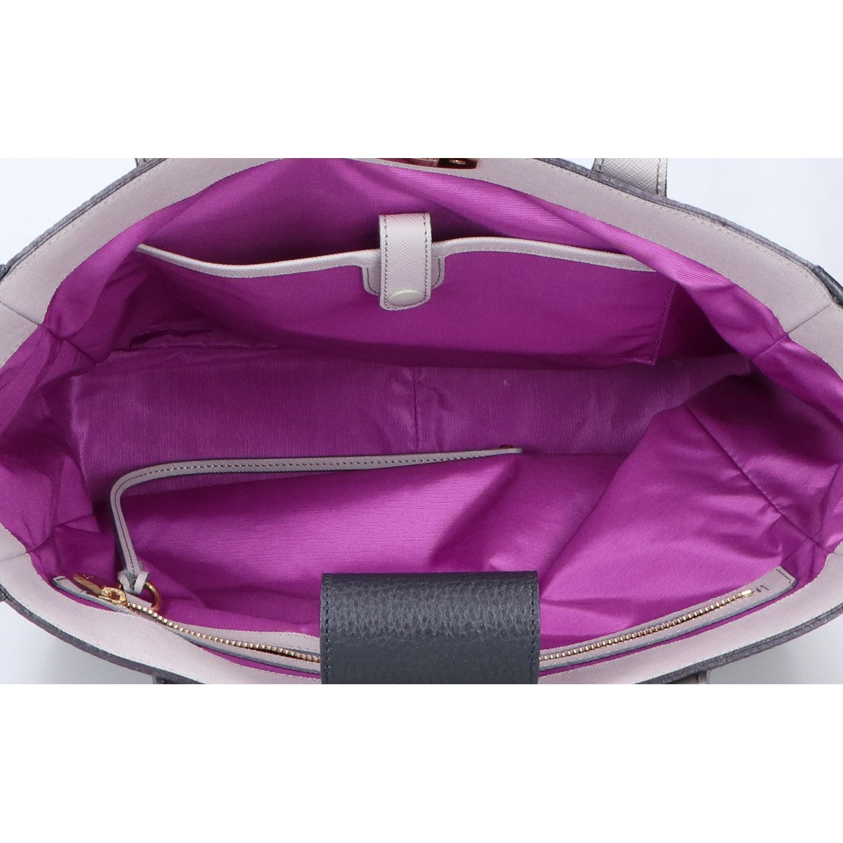 A.D.M.J. Accessoires De Mademoiselle ADMJ シュリンクレザー ターンロック トートバッグ