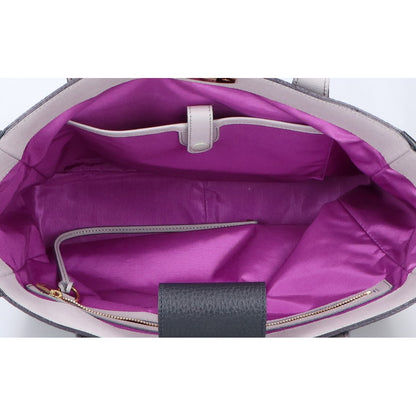 A.D.M.J. Accessoires De Mademoiselle ADMJ シュリンクレザー ターンロック トートバッグ