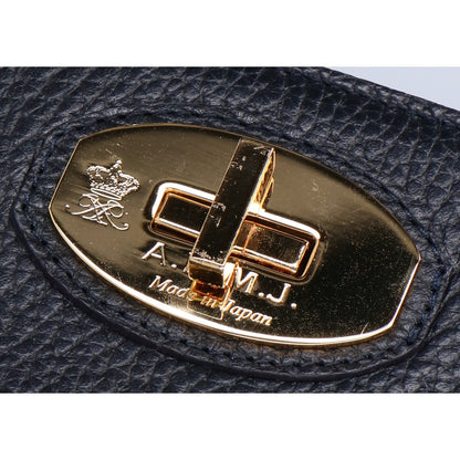 A.D.M.J. Accessoires De Mademoiselle ADMJ シュリンクレザー ターンロック トートバッグ