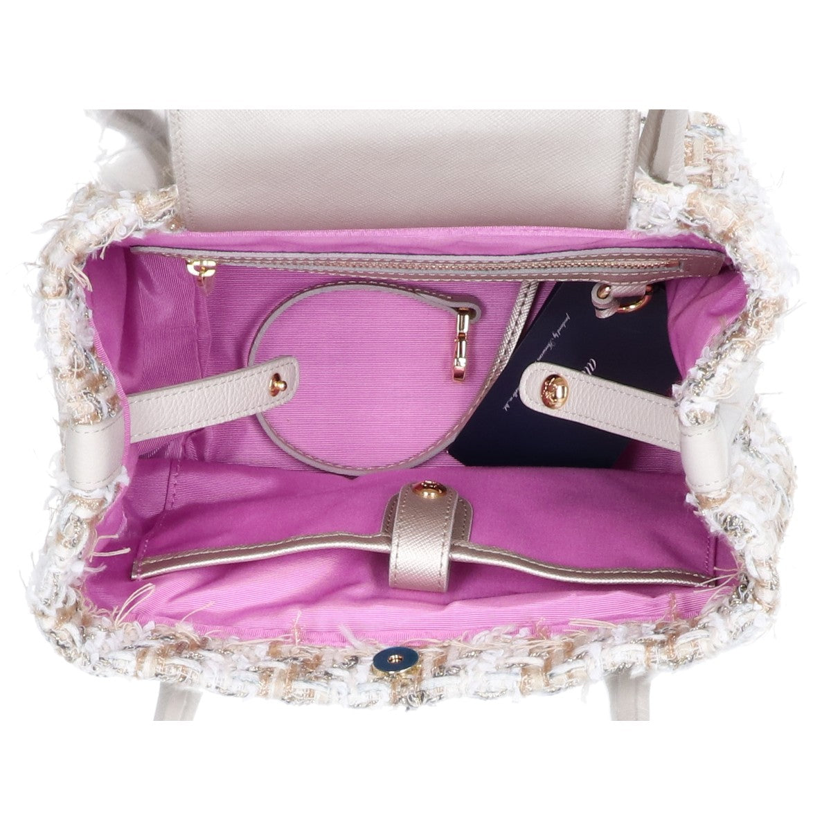 A.D.M.J. Accessoires De Mademoiselle ADMJ 【新品同様】23SC120103 ファンシーツイード トートバッグ