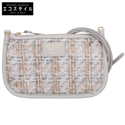 A.D.M.J. Accessoires De Mademoiselle ADMJ 【新品同様】23SC100306 Fancy Tweed Flat Shoulder with Strap ファンシーツイード フラットショルダー ウィズ ストラップ/ ショルダーバッグ