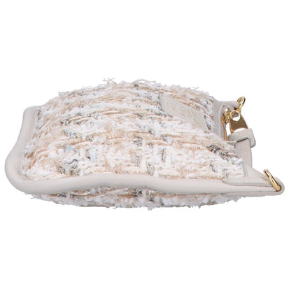 A.D.M.J. Accessoires De Mademoiselle ADMJ 【新品同様】23SC100306 Fancy Tweed Flat Shoulder with Strap ファンシーツイード フラットショルダー ウィズ ストラップ/ ショルダーバッグ