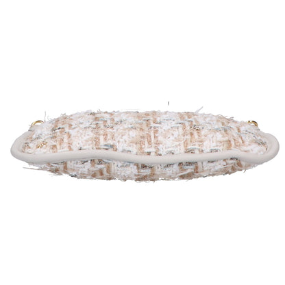 A.D.M.J. Accessoires De Mademoiselle ADMJ 【新品同様】23SC100306 Fancy Tweed Flat Shoulder with Strap ファンシーツイード フラットショルダー ウィズ ストラップ/ ショルダーバッグ