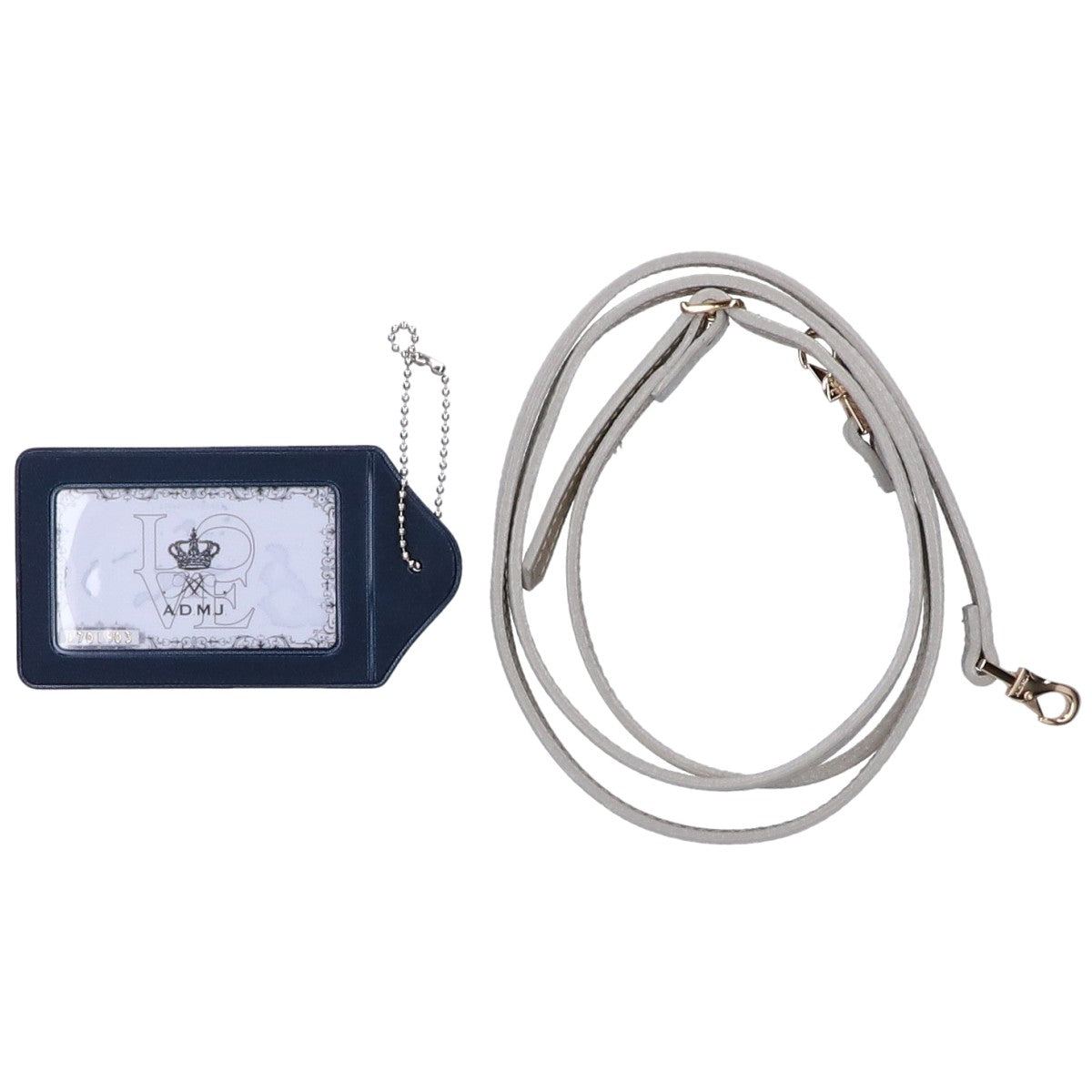 A.D.M.J. Accessoires De Mademoiselle ADMJ 【新品同様】23SC100306 Fancy Tweed Flat Shoulder with Strap ファンシーツイード フラットショルダー ウィズ ストラップ/ ショルダーバッグ