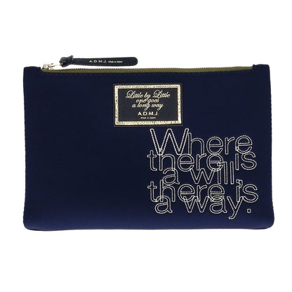 A.D.M.J. Accessoires De Mademoiselle ADMJ 【美品】マジックライト 刺繍入り ポーチセット ポーチ